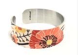 Wonderland print Cuff Bracelet 