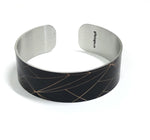 Elements in Black print Cuff Bracelet 