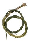 Close product shot of braided sweetgrass
