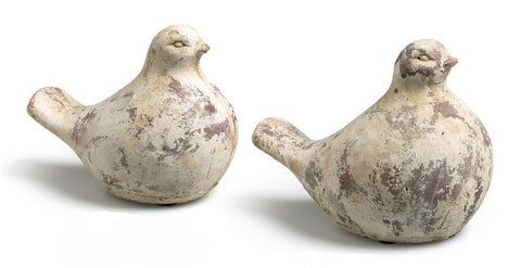 Group shot of medium and large terracotta dove
