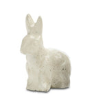 White rabbit mini cast iron critter