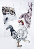 Group shot of assorted Animal Portrait tea towels