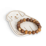 Dog teabag or trinket plate with bracelet on top