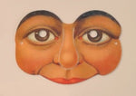 Rosy cheeks face paper Edwardian mini mask