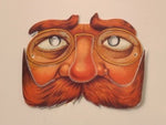 Spectacle face paper Edwardian mini mask