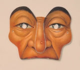 Witch face paper Edwardian mini mask