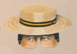Boater Hat paper Roaring Twenties mask