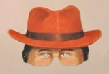 Fedora Hat paper Roaring Twenties mask