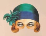 Flapper Hat paper Roaring Twenties mask