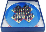 Puzzle-Peg game box open with wooden game board with pegs
