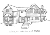 Image of Franklin Carmichael Art Centre colouring book page