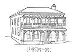 Image of Lambton House colouring book page