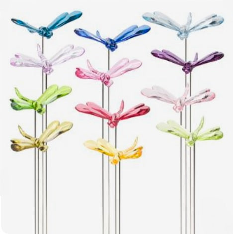 Group shot of assorted coloured dragonfly picks