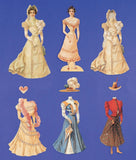 Different outfits for The Bride paper dress-up doll