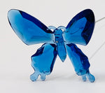Swallowtail butterfly pick in dark blue