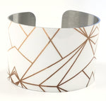 Elements in White Wide Cuff Bracelet 